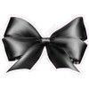 Bow - Style A - Large Sequin Black  - Yard Card