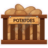 Potatoes Crate - Style A - Yard Card