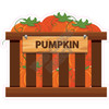 Pumpkin Crate - Style A - Yard Card