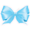 Bow - Style A - Large Sequin Light Blue - Yard Card