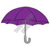 Umbrella - Purple - Style A - Yard Card