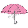 Umbrella - Light Pink - Style A - Yard Card