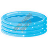 Blow Up Pool - Light Blue - Style A - Yard Card