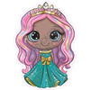 Dark Skin Princess - Style E - Yard Card