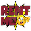 Statement - Rent Me! - Solid Burgundy - Style A - Yard Card