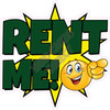 Statement - Rent Me! - Solid Dark Green - Style A - Yard Card