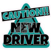 Statement - Caution New Driver - Teal - Style A - Yard Card