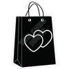 Shopping Bag - Solid Black - Style A - Yard Card