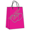 Shopping Bag - Solid Hot Pink - Style A - Yard Card