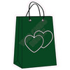 Shopping Bag - Solid Dark Green - Style A - Yard Card