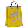 Shopping Bag - Solid Yellow Gold - Style A - Yard Card