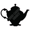 Tea Pot - Black - Style A - Yard Card