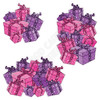 Present Cluster - Chunky Glitter Hot Pink & Purple  - Style A - Yard Card