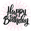 Statement - Happy Birthday - Style B - Solid Light Pink - Yard Card