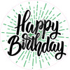 Statement - Happy Birthday - Style B - Solid Medium Green - Yard Card