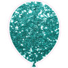 Balloon - Style A - Chunky Glitter Teal - Yard Card