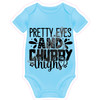 Baby Onesie Statement - Pretty Eyes And Chubby Thighs - Style B - Yard Card