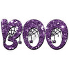 Statement - Boo - Chunky Glitter Purple - Style A - Yard Card