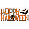 Statement - Happy Halloween - Solid Orange - Style A - Yard Card