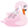 Swan - Light Pink - Style C - Yard Card