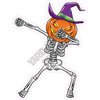 Pumpkin Head Skeleton - Style A - Yard Card