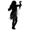 Silhouette - Zombie - Black - Style C - Yard Card