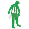 Silhouette - Zombie - Green - Style A - Yard Card