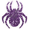 Silhouette - Spider - Chunky Glitter Purple - Style A - Yard Card