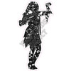 Silhouette - Zombie - Chunky Glitter Black - Style C - Yard Card