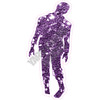 Silhouette - Zombie - Chunky Glitter Purple - Style B - Yard Card