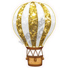 Hot Air Balloon - Chunky Glitter Yellow Gold - Style A - Yard Card