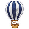 Hot Air Balloon - Solid Dark Blue - Style A - Yard Card