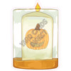 Pumpkin Candle - Style A - Yard Card