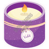 Jar Candle - Violet - Style A - Yard Card