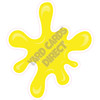 Paint Splash - Yellow - Style A - Yard Card