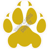 Cat Paw - Solid Yellow Gold - Style A - Yard Card