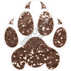 Cat Paw - Chunky Glitter Brown - Style A - Yard Card