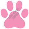 Dog Paw - Solid Light Pink - Style A - Yard Card