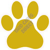Dog Paw - Solid Yellow Gold - Style A - Yard Card