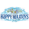 Statement - Chunky Glitter Happy Holidays - Style A - Yard Card