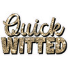 Statement - Quick Witted - Chunky Glitter Old Gold - Style A - Yard Card