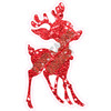 Silhouette - Baby Reindeer - Chunky Glitter Red - Style A - Yard Card