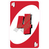 Playing Cards - 4 - Red - Style A - Yard Card