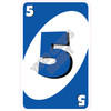 Playing Cards - 5 - Medium Blue - Style A - Yard Card