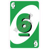 Playing Cards - 6 - Medium Green - Style A - Yard Card