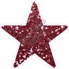 Star - Style B - Chunky Glitter Burgundy - Yard Card