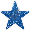 Star - Style B - Chunky Glitter Medium Blue - Yard Card