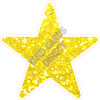 Star - Style B - Chunky Glitter Yellow - Yard Card