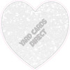 Heart - Style B - Chunky Glitter White - Yard Card