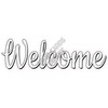 Statement - Welcome - Chunky Glitter White - Style A - Yard Card